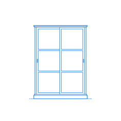 Furniture Display Cabinet Ikea Malsjo Glass Door Cabinet Wide Icon Svg Vector, Free Vectors File